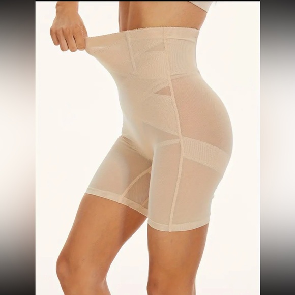 Women's High Waist Shapewear Shorts Tummy Control Compression Slimming - Picture 3 of 7